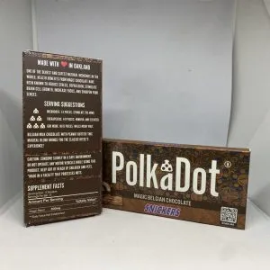 Mushroom chocolate bars PolkaDot Snickers Belgian Chocolate
