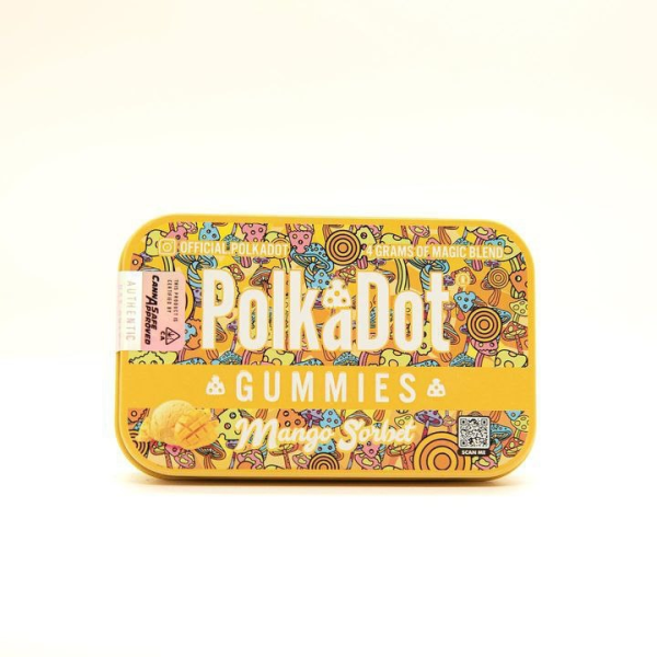 Polkadot Mushroom gummies Mango Sorbet Gummies