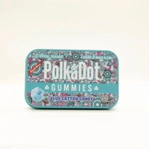 Polkadot mushroom gummies Blue Cotton Candy Gummies