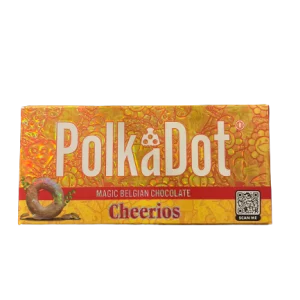 Polkadot mushroom chocolate Cheerios Magic Belgian Chocolate Bar